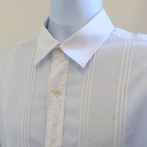 Banana Republic White Short Sleeve Cuban Shirt